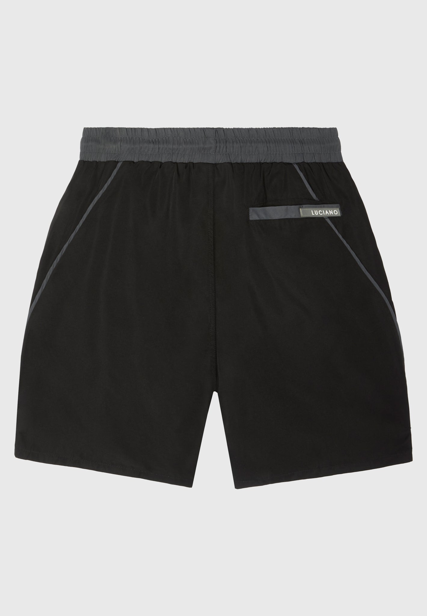 Black/Charcoal Luxury Swim Shorts