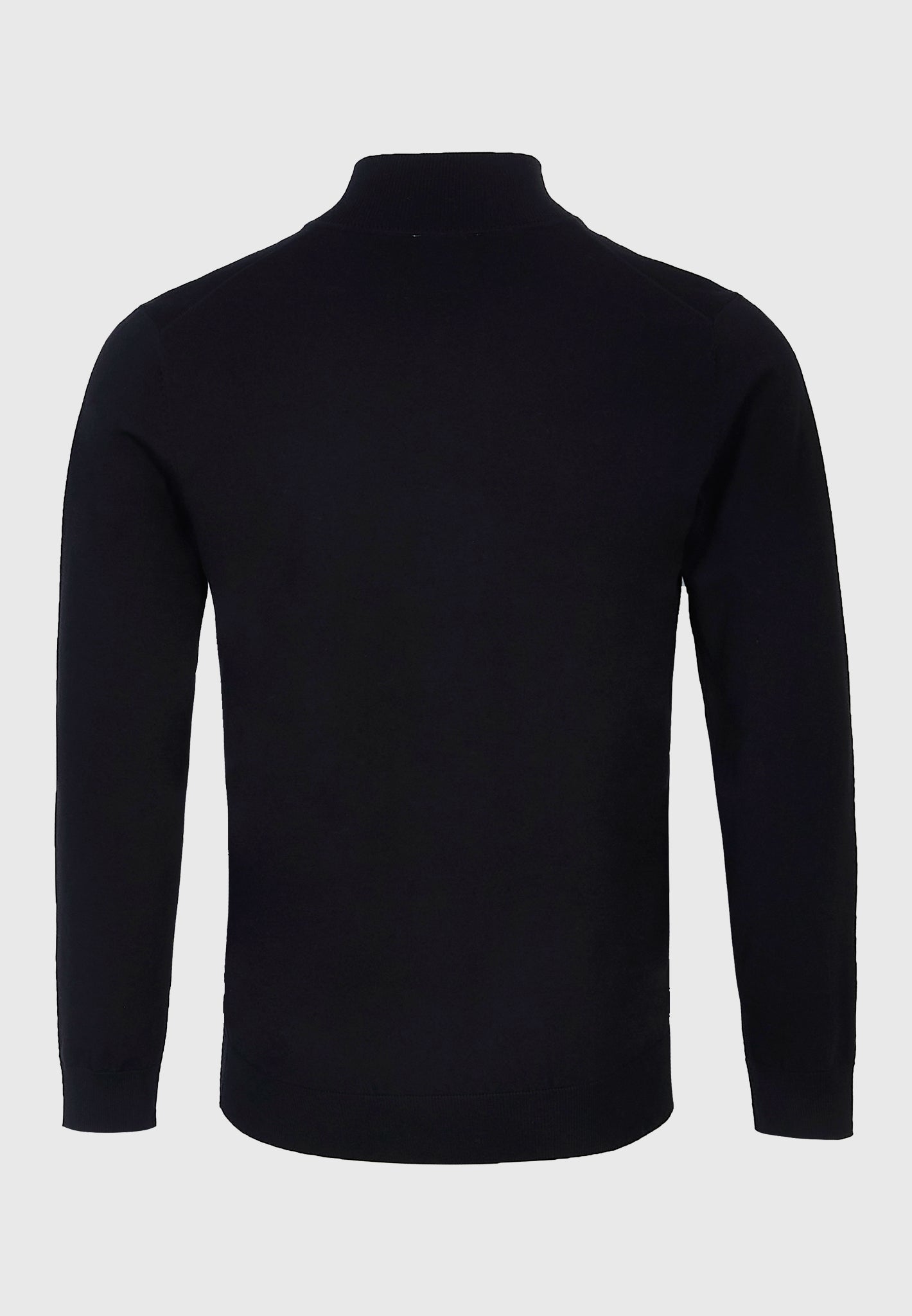Black Luxury 1/4 Zip Jumper