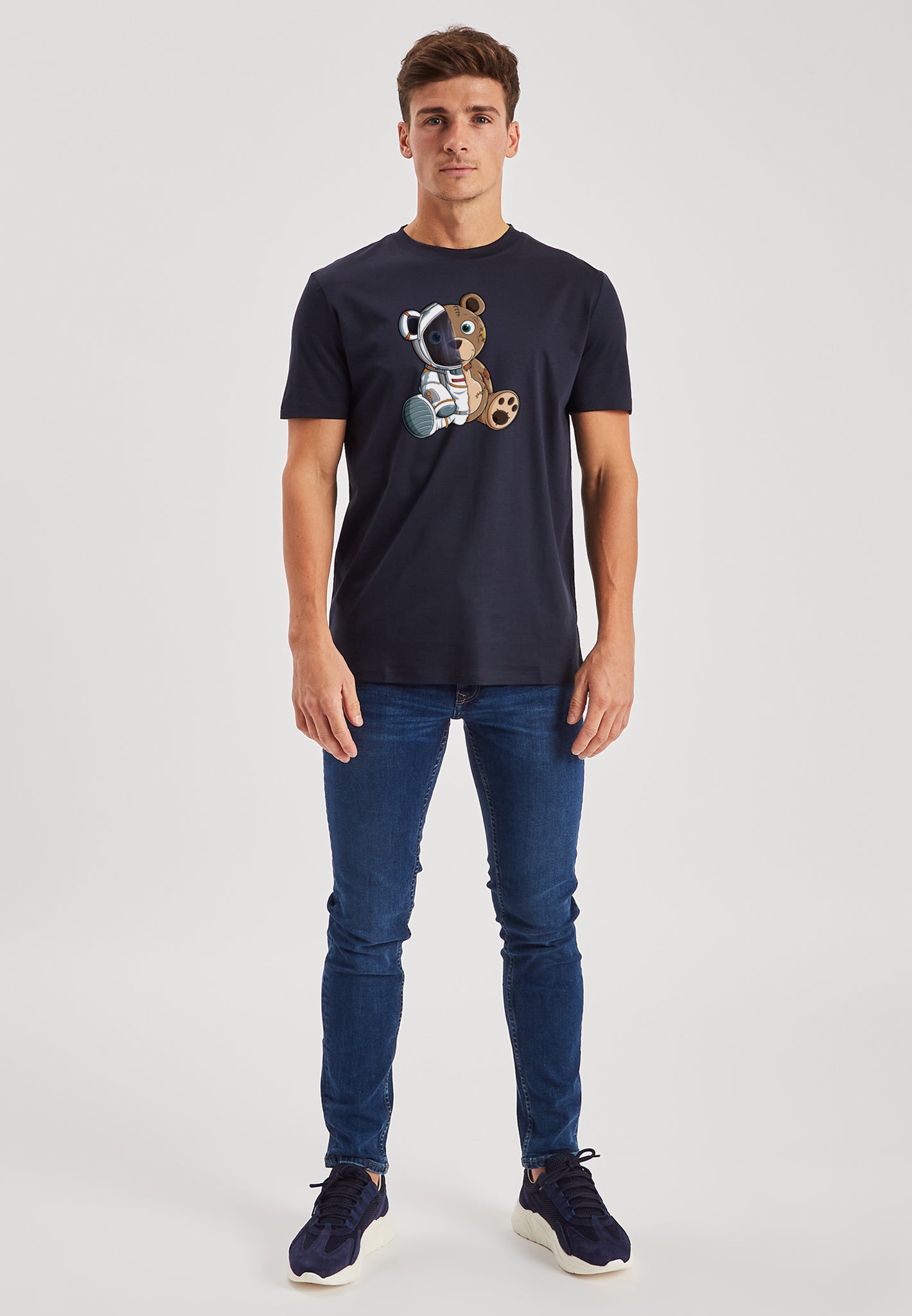 Astro Bear Navy Luxury T-Shirt