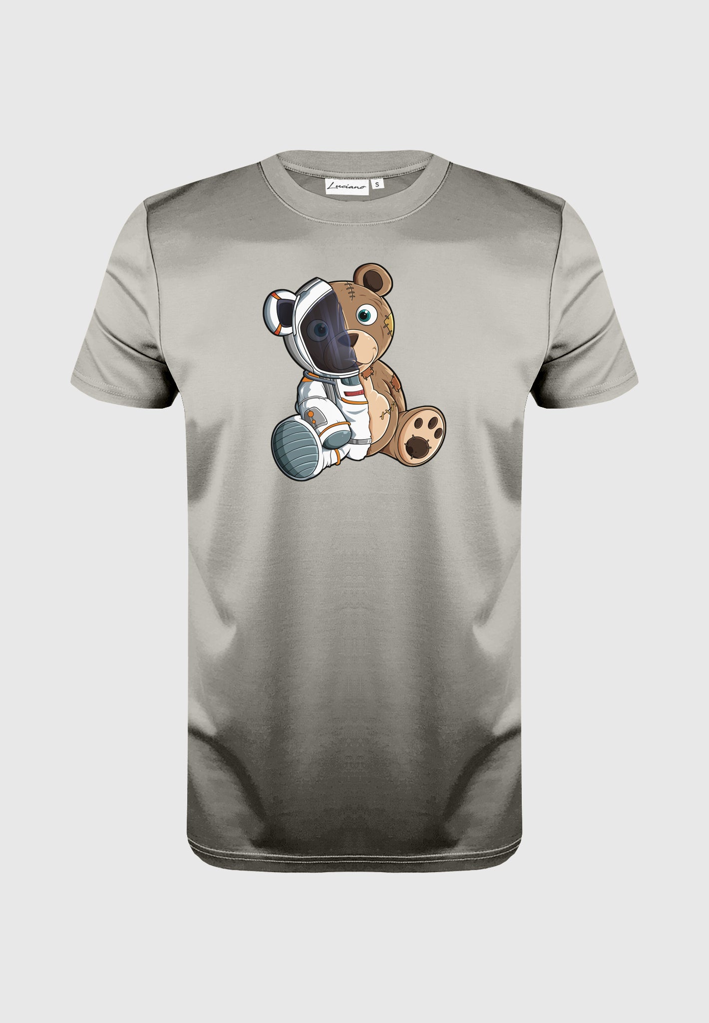 Astro Bear Stone Grey Luxury T-Shirt