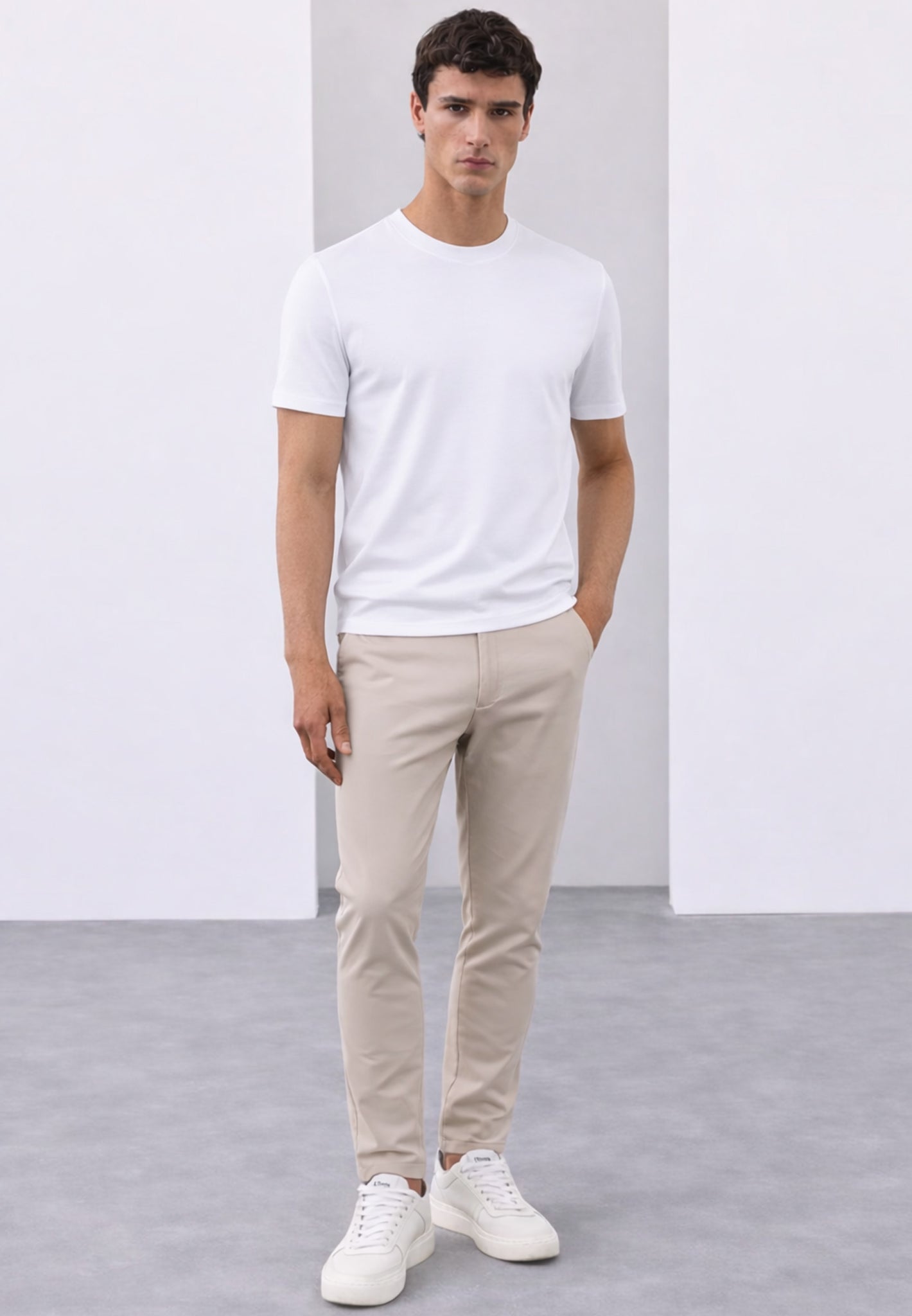 Beige Everyday Trousers