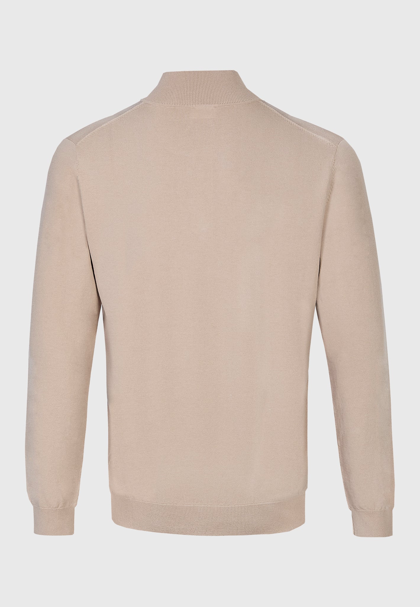 Beige Luxury 1/4 Zip Jumper