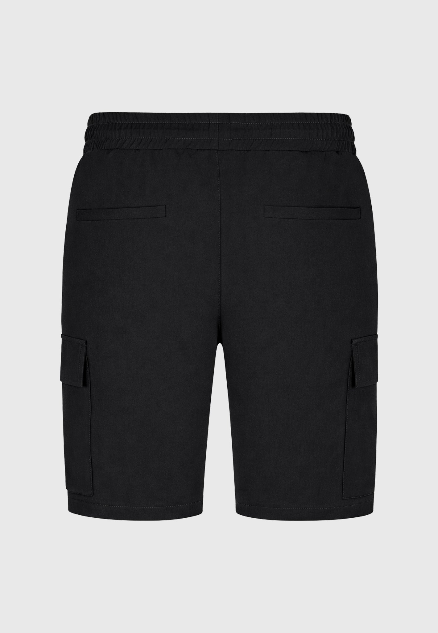 Black Luxe Cargo Shorts