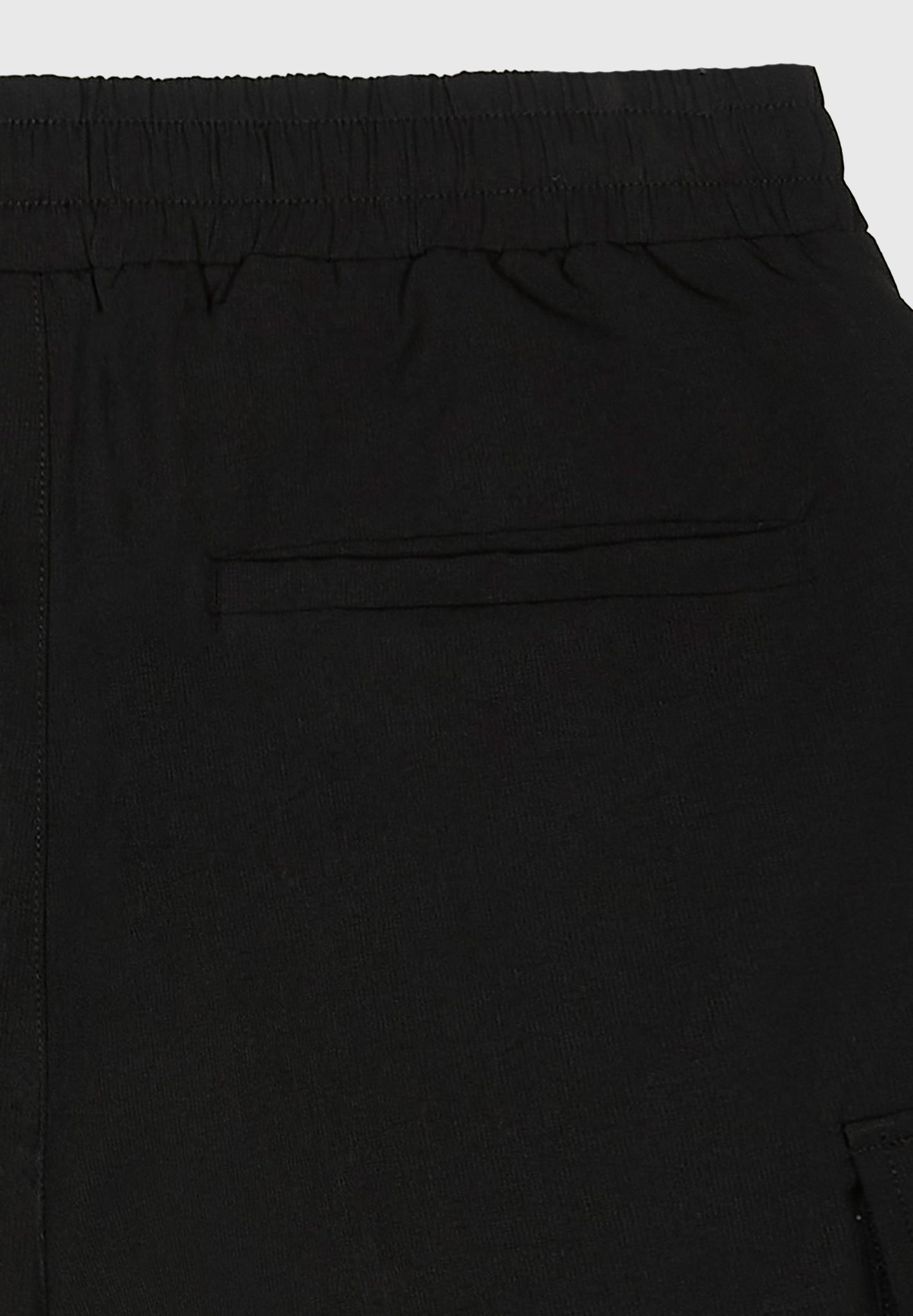 Black Luxe Cargo Shorts