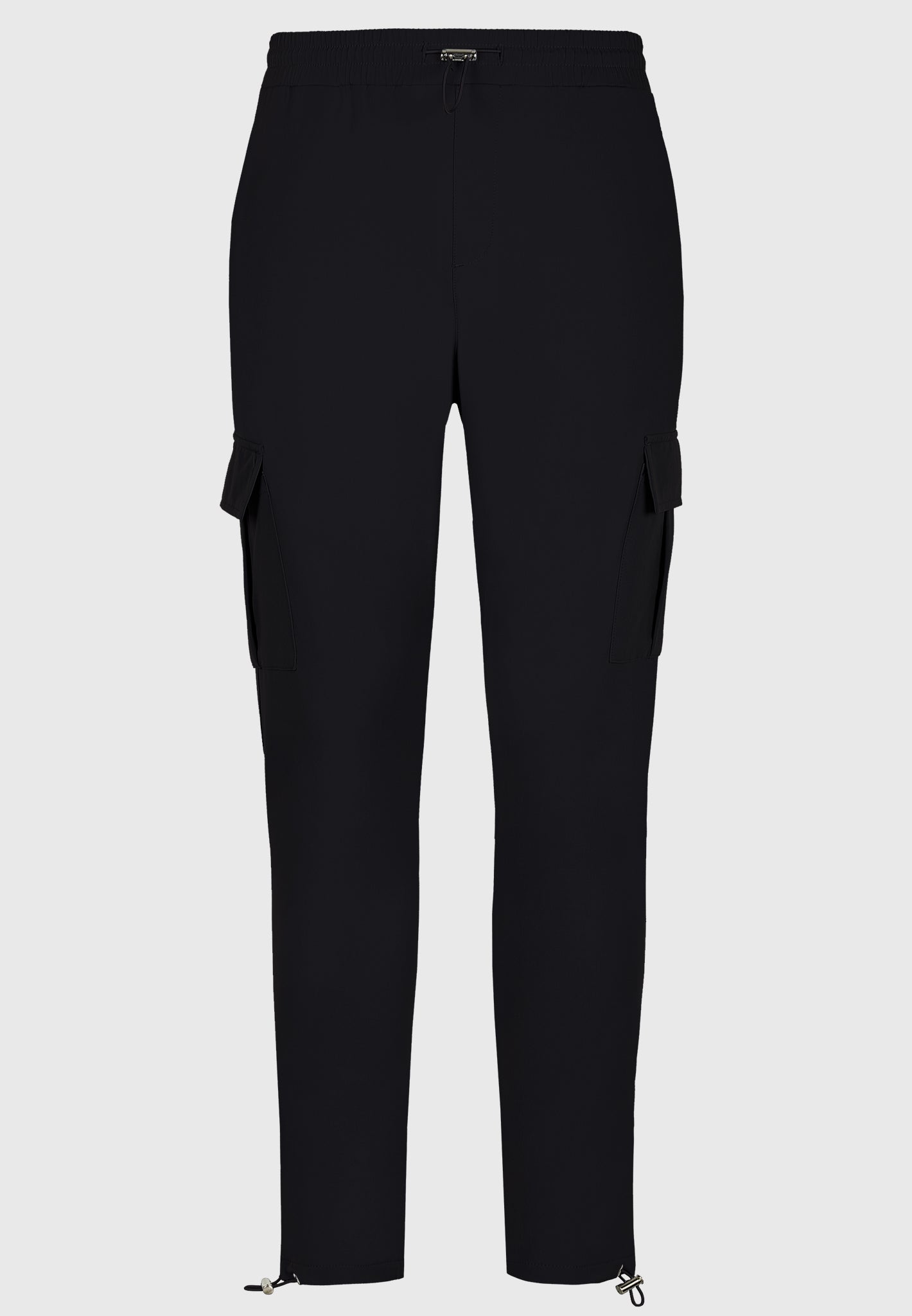 Black Luxe Cargo Pants