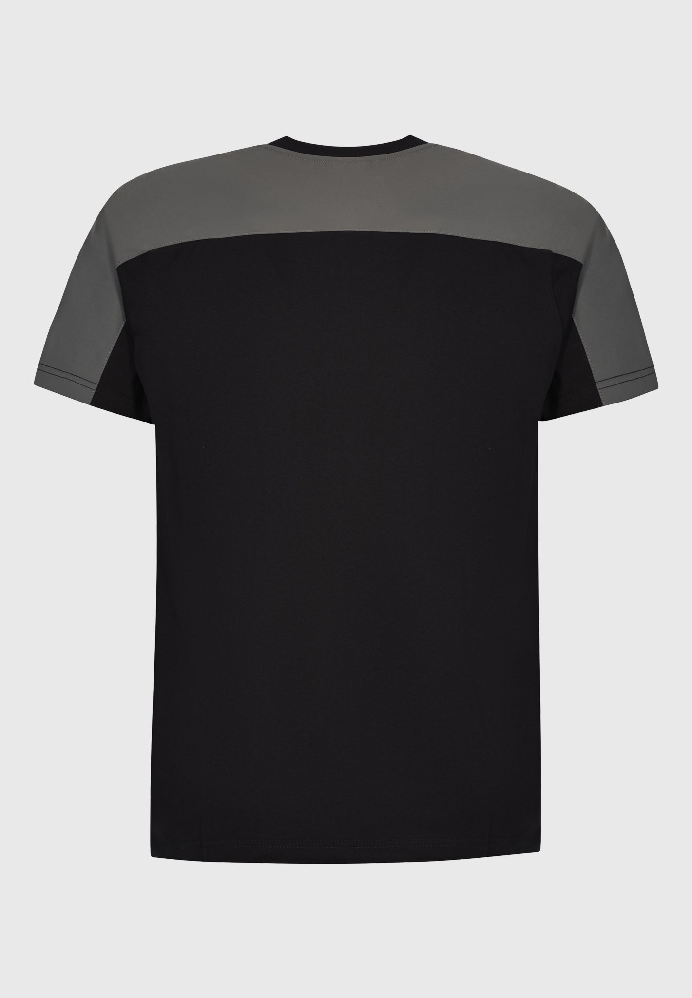Black Luxe T-Shirt/Grey Nylon Shoulder