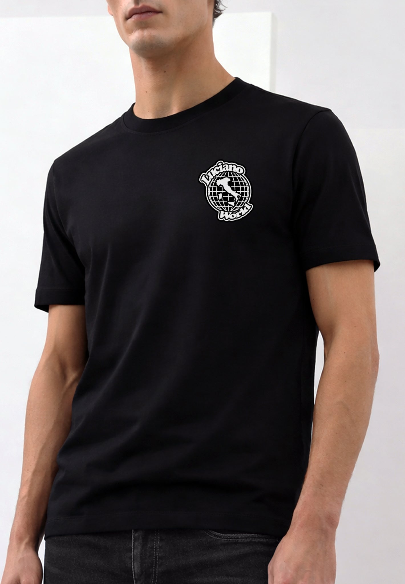 Luciano World Black Luxe T-Shirt
