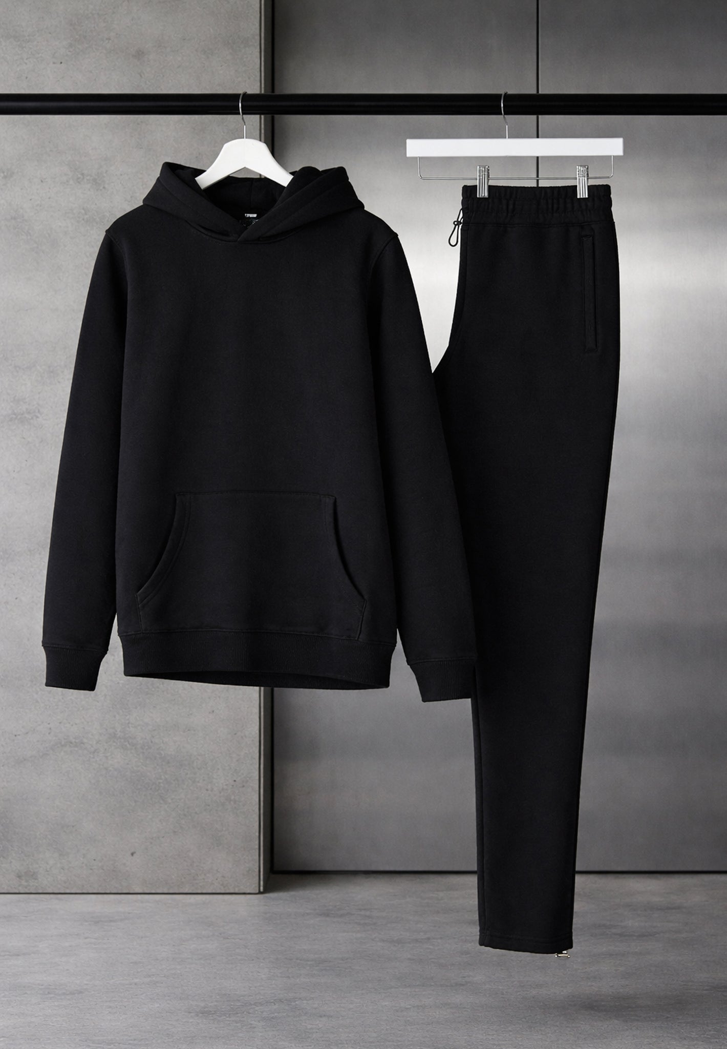 Black Luxe Tracksuit Set