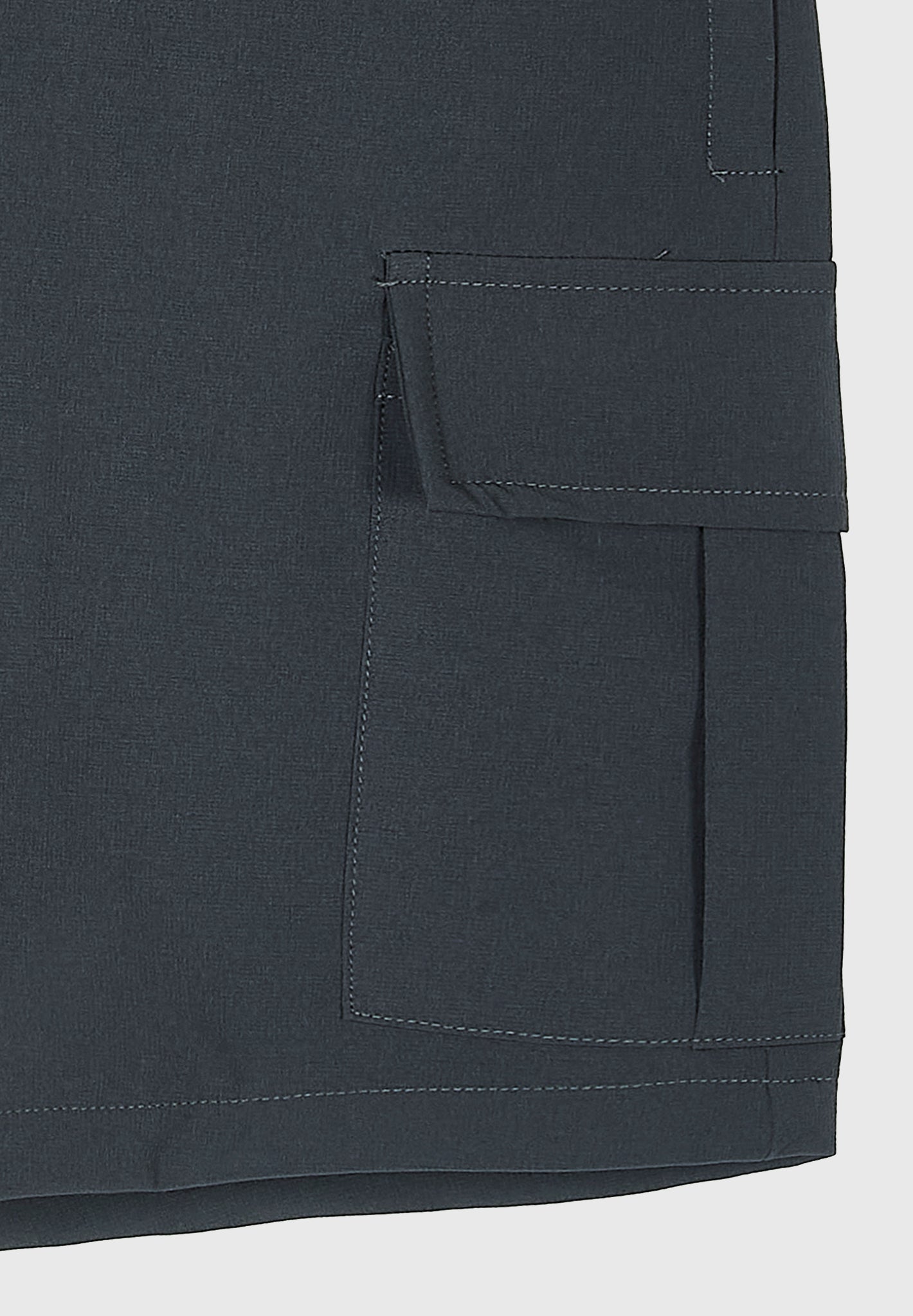 Charcoal Luxe Cargo Shorts