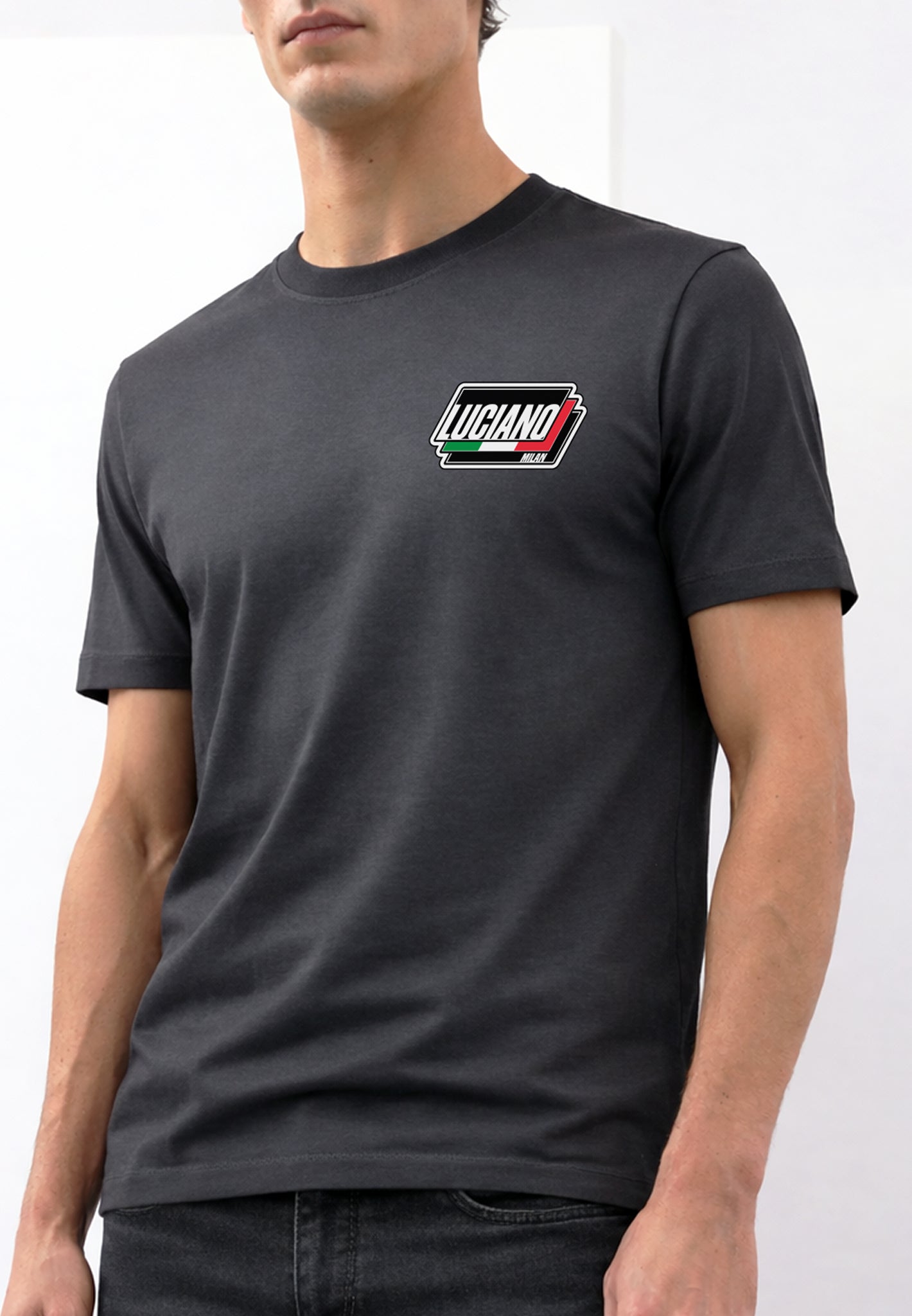 Milan Charcoal Luxe T-Shirt