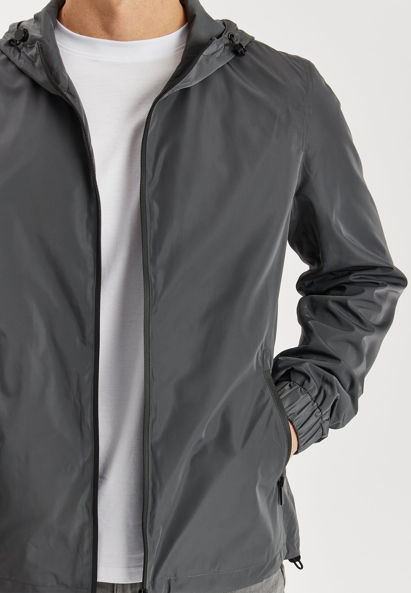 Charcoal Nylon Jacket