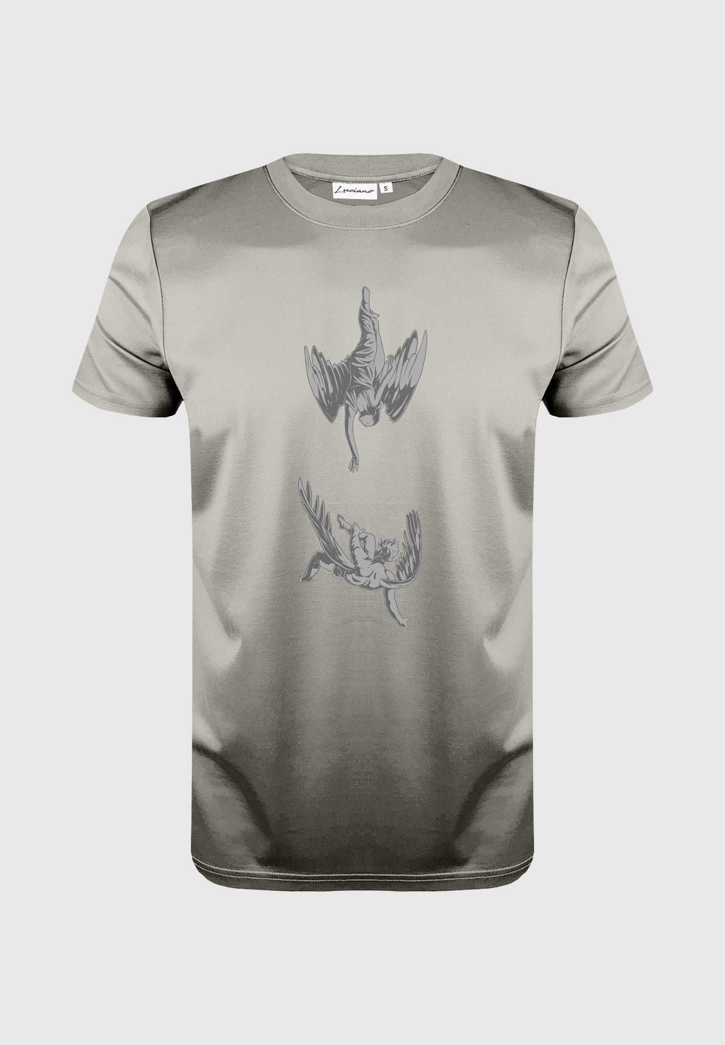 Fallen Angel Stone Grey Luxury T-Shirt