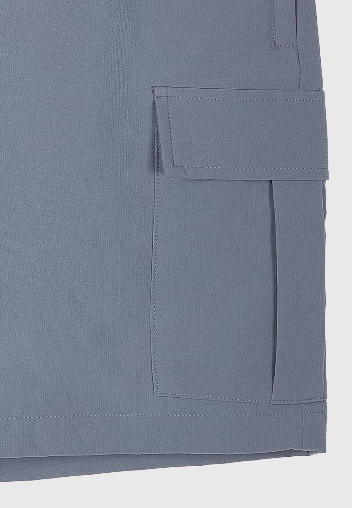 Grey Luxe Cargo Shorts
