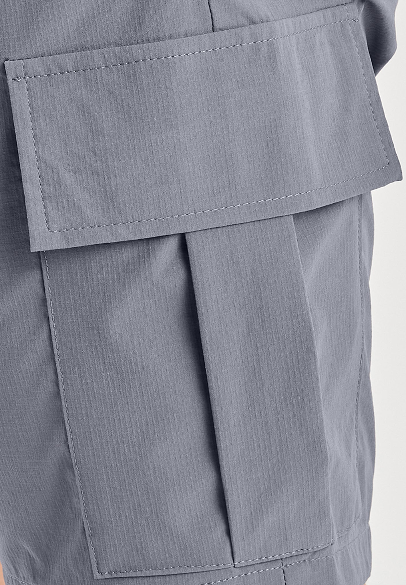 Grey Luxe Cargo Shorts