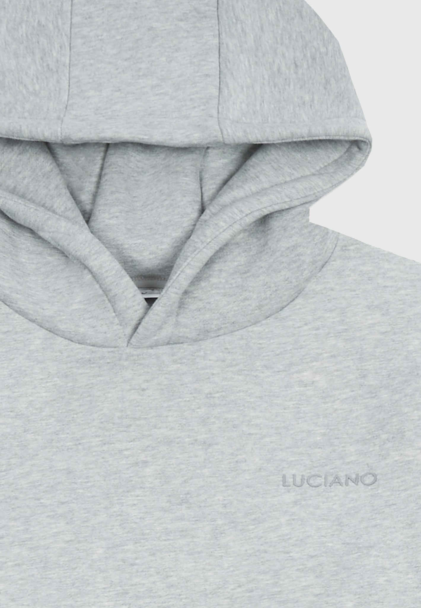 Grey Marl Luxe 3D Heavyweight Hoodie