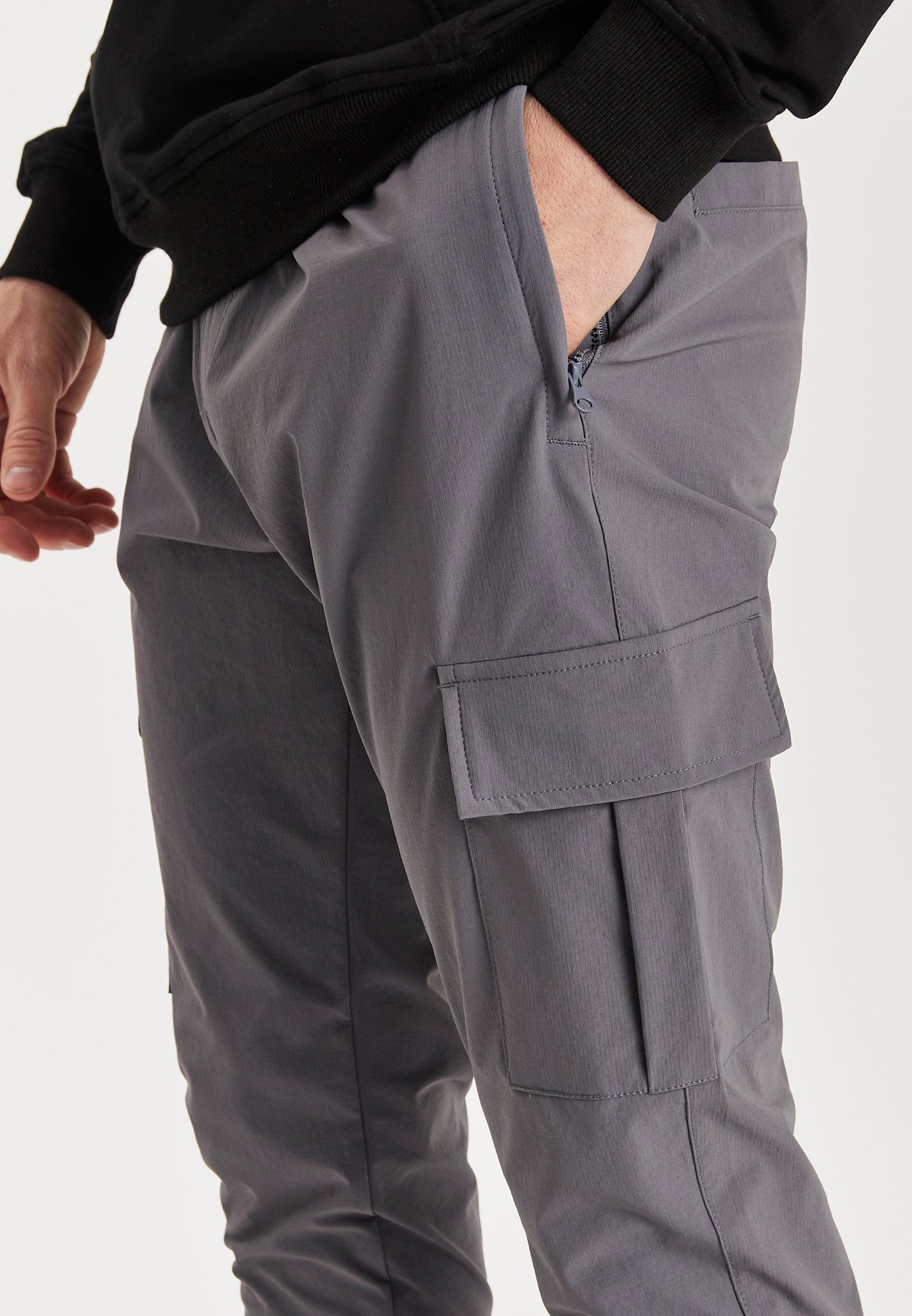 Grey Cargo Pants