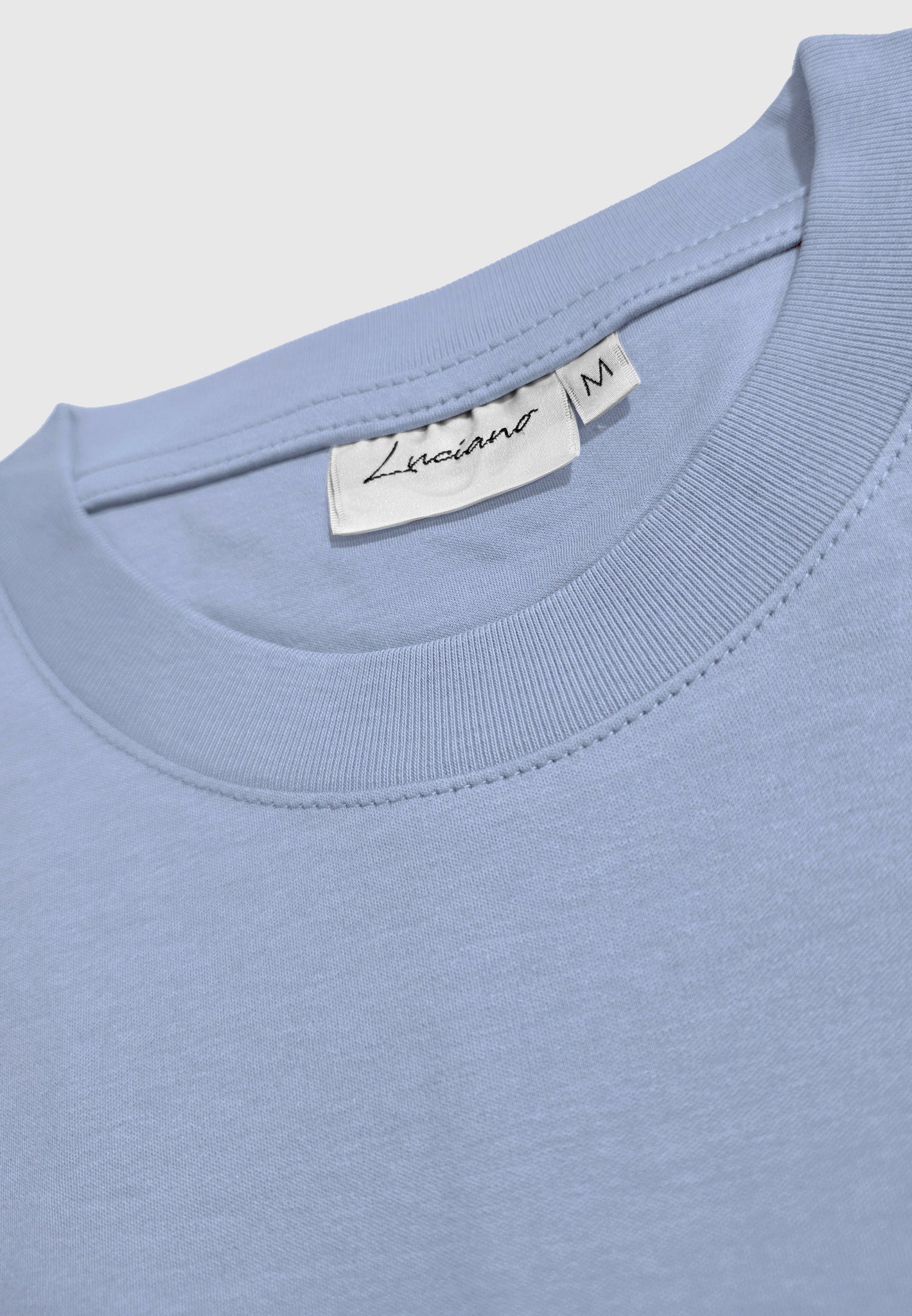 Light Blue Luxury Mercerised T-Shirt