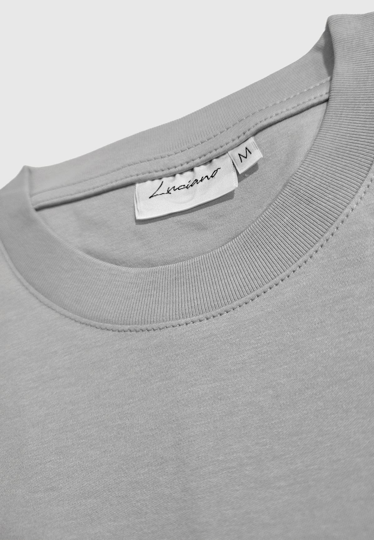 Light Grey Luxury Mercerised T-Shirt