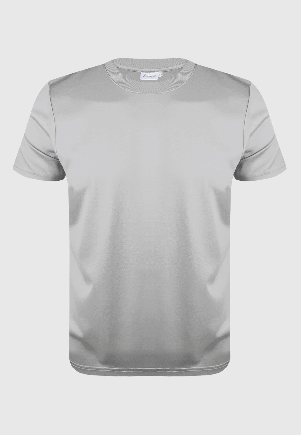 Light Grey Luxury Mercerised T-Shirt