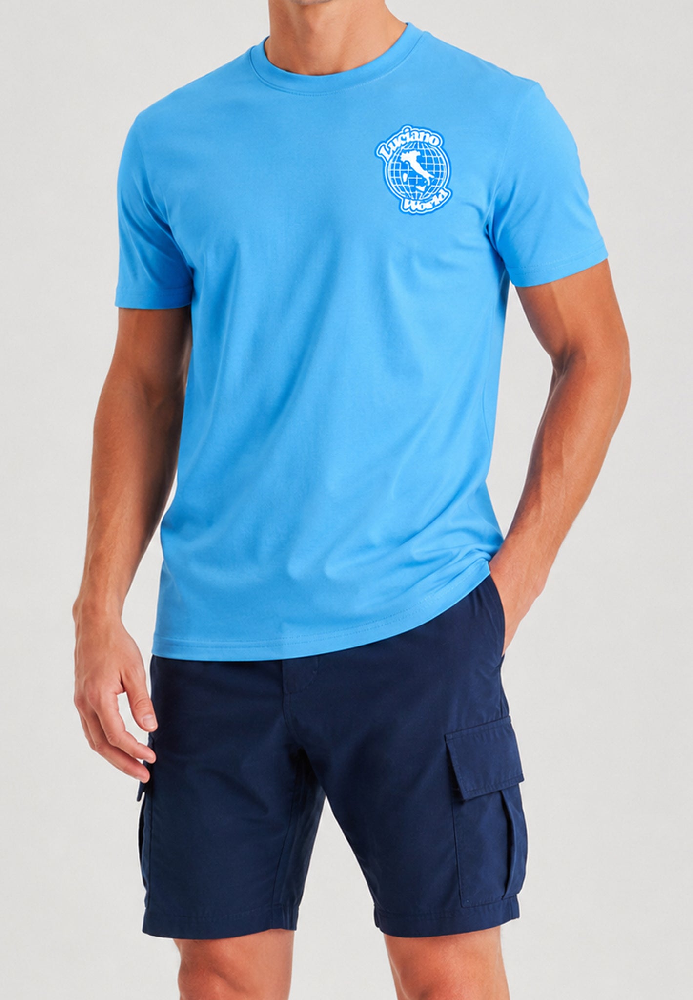 Luciano World Sky Blue Luxe T-Shirt