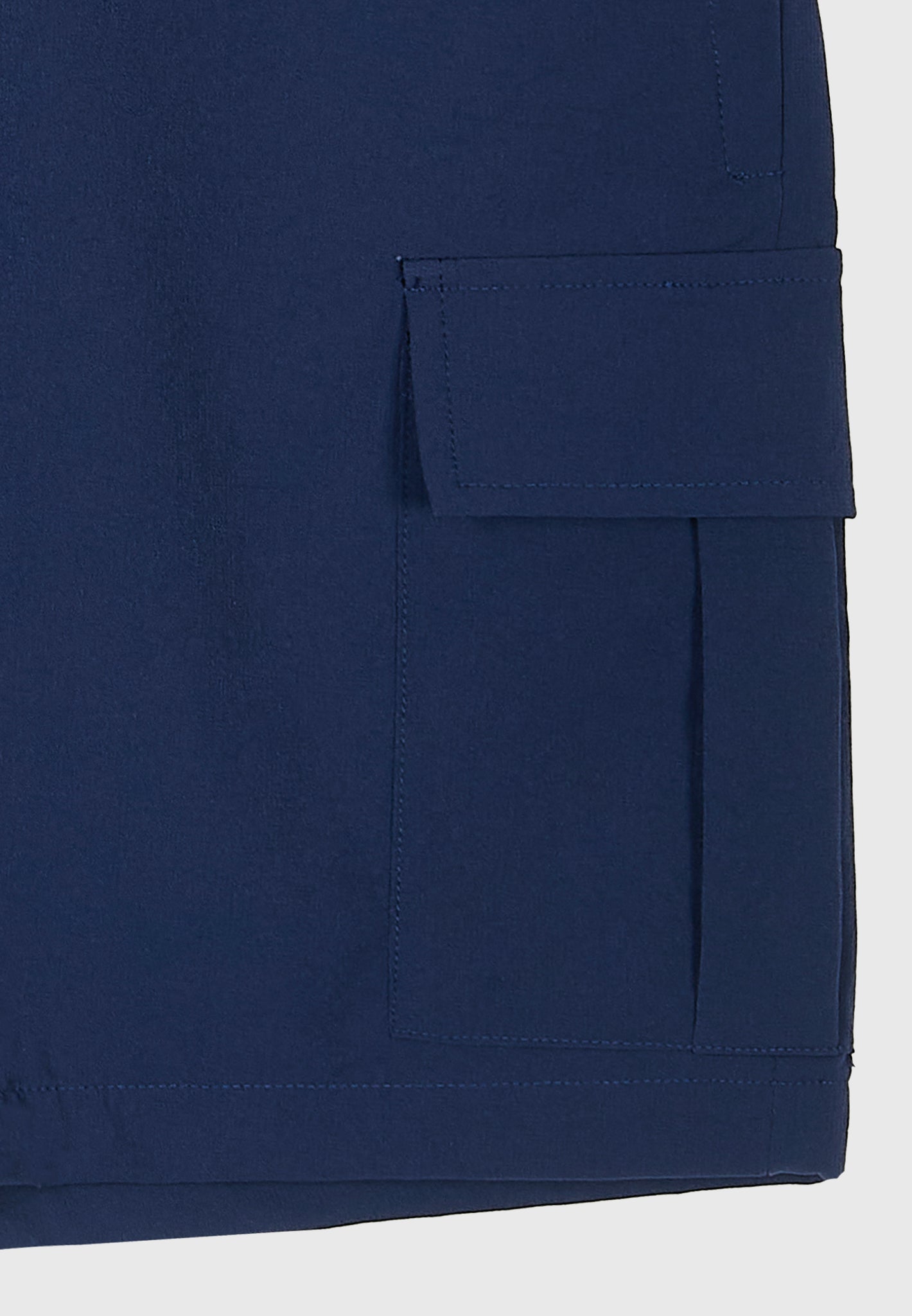 Navy Luxe Cargo Shorts