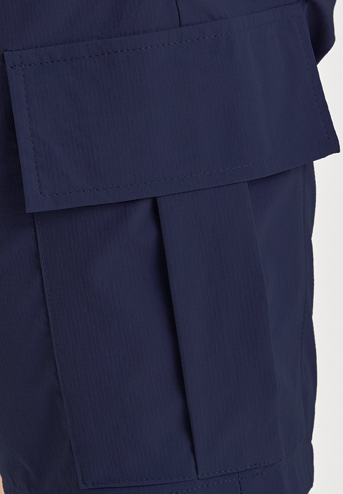 Navy Luxe Cargo Shorts