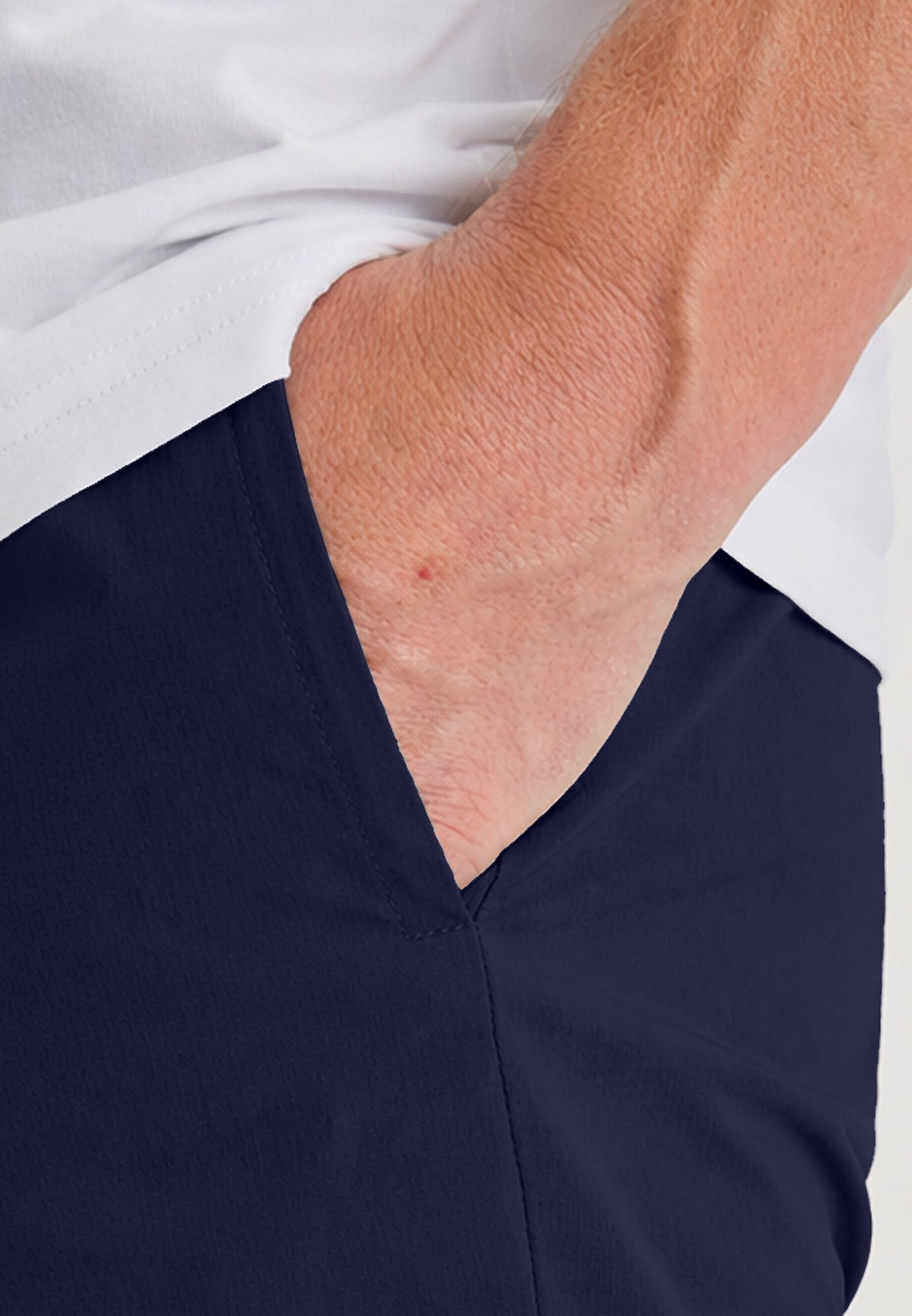 Navy Luxe Chino Shorts