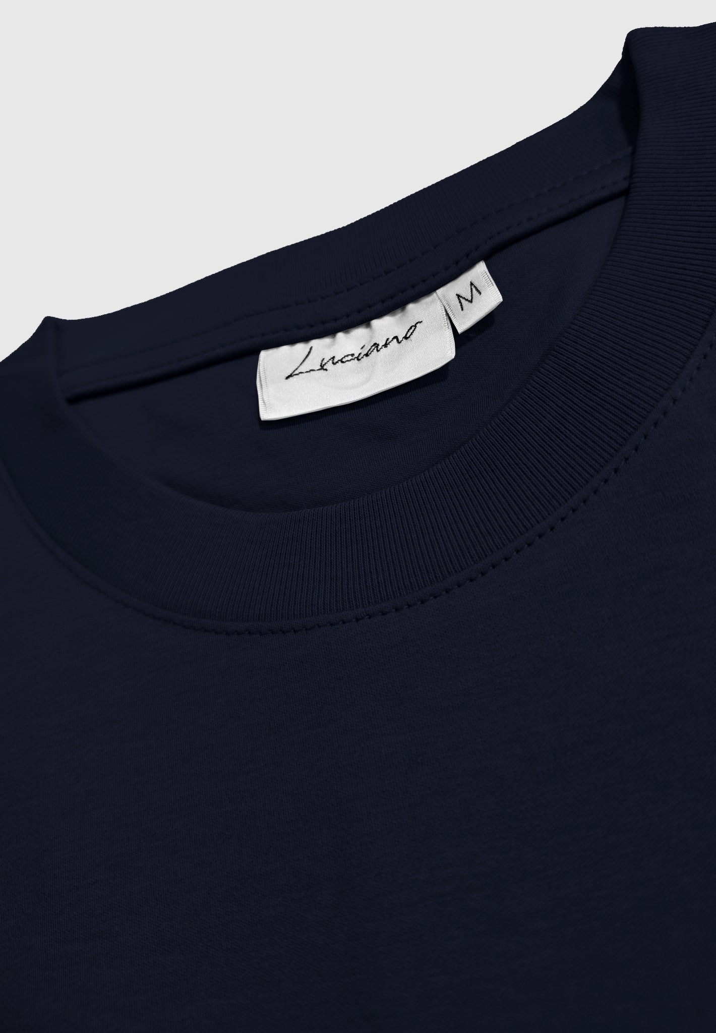 Navy Luxury Mercerised T-Shirt