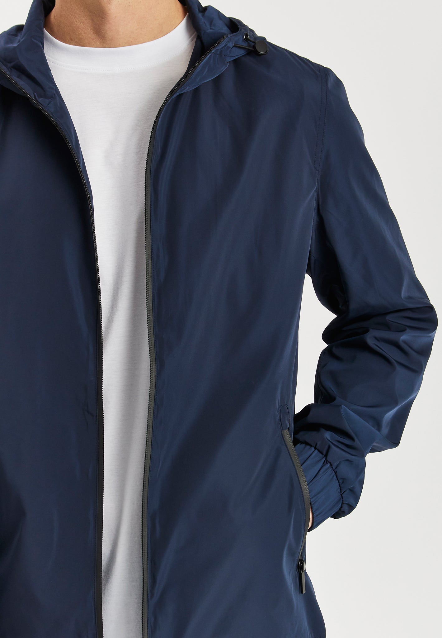 Navy Nylon Jacket