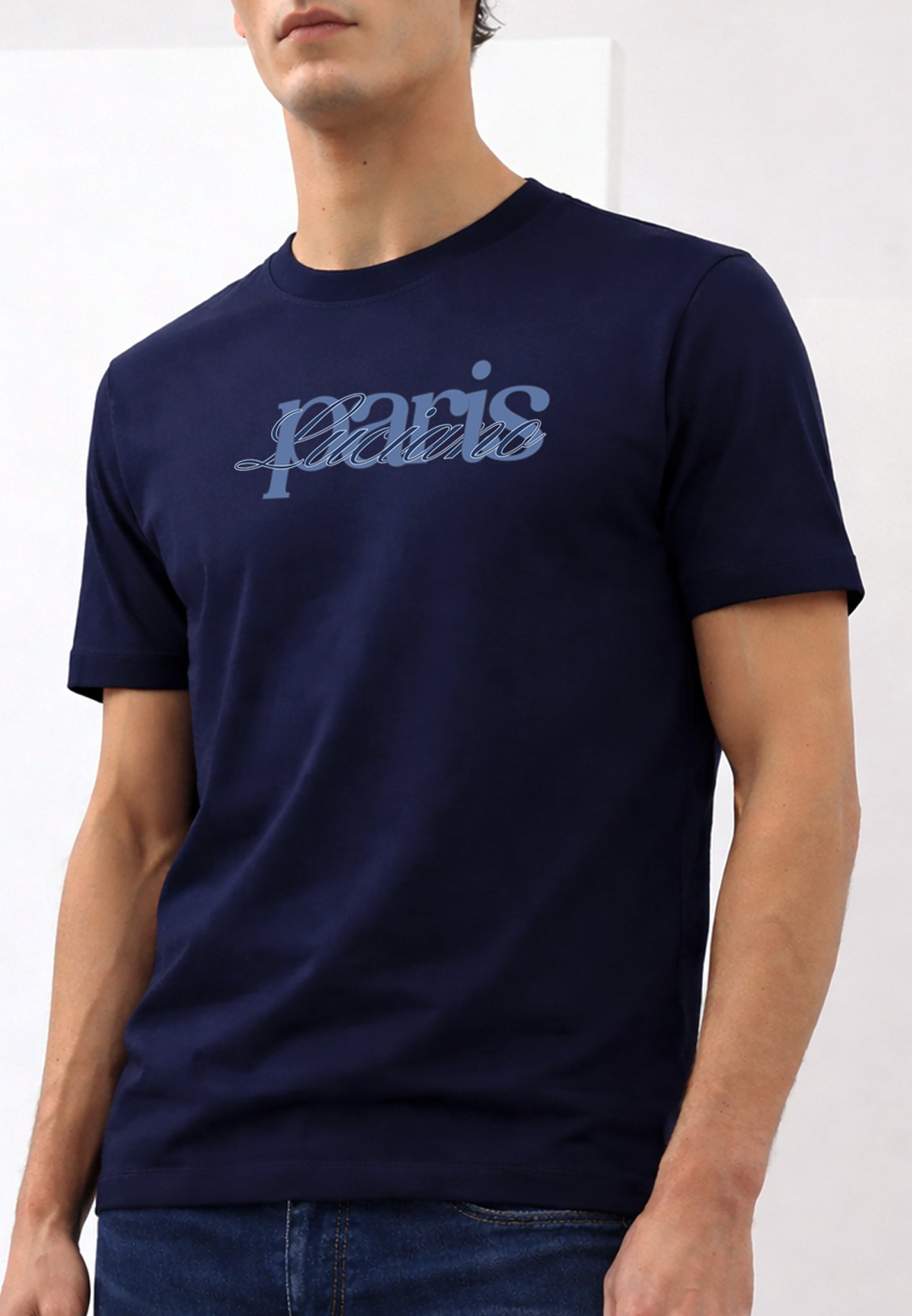Paris Navy Luxe T-Shirt