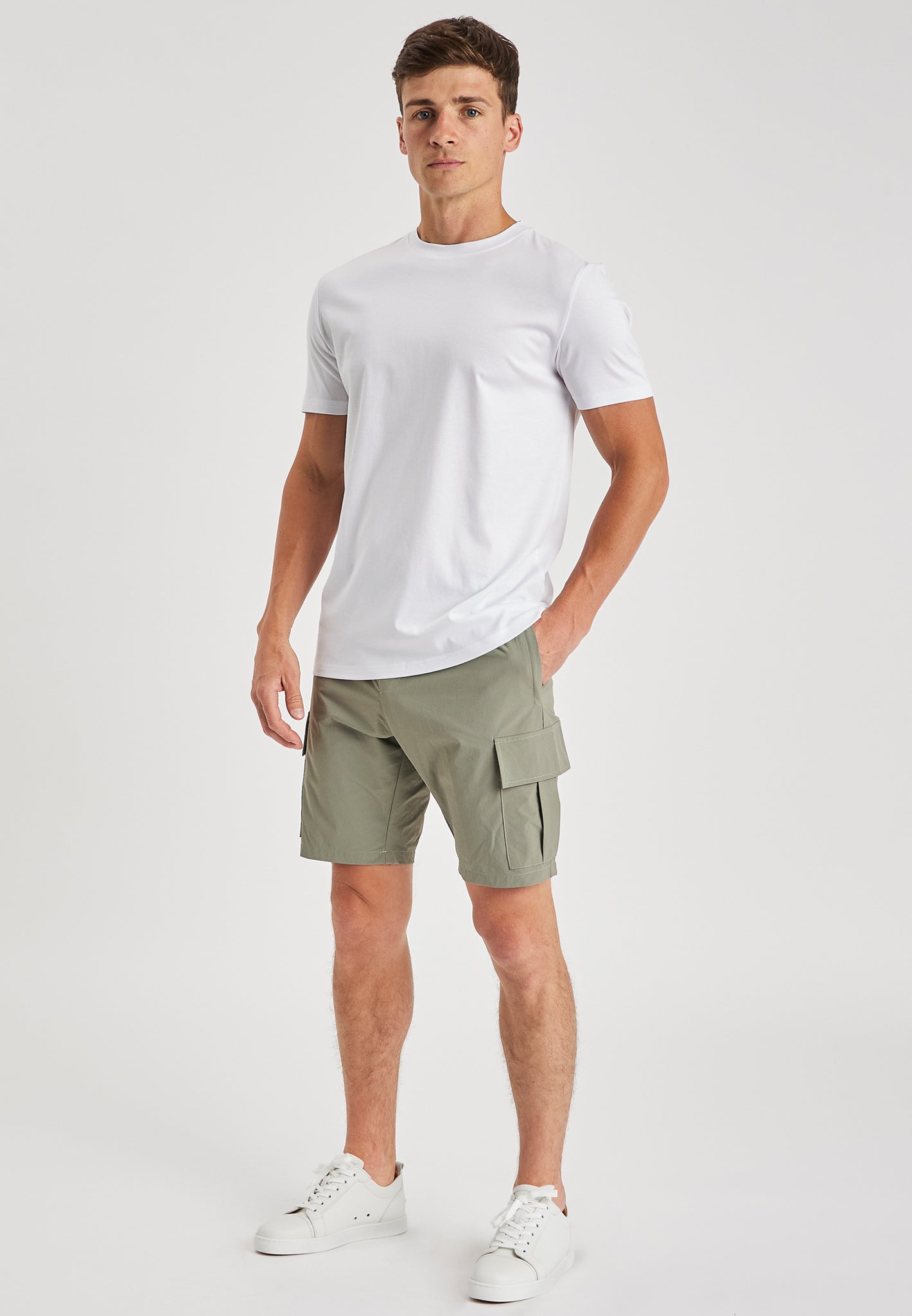 Olive Cargo Shorts