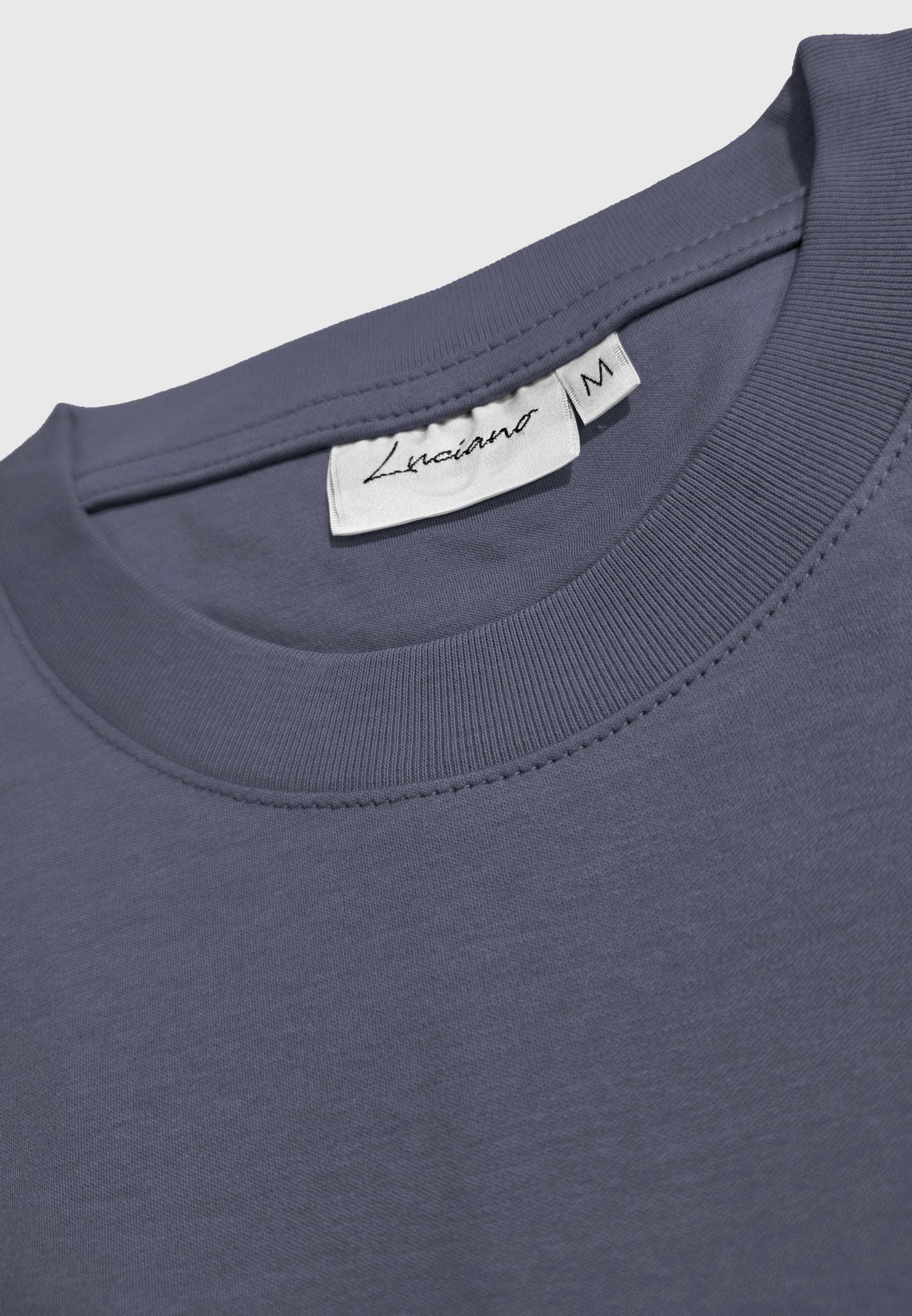 Steel Grey Luxury Mercerised T-Shirt