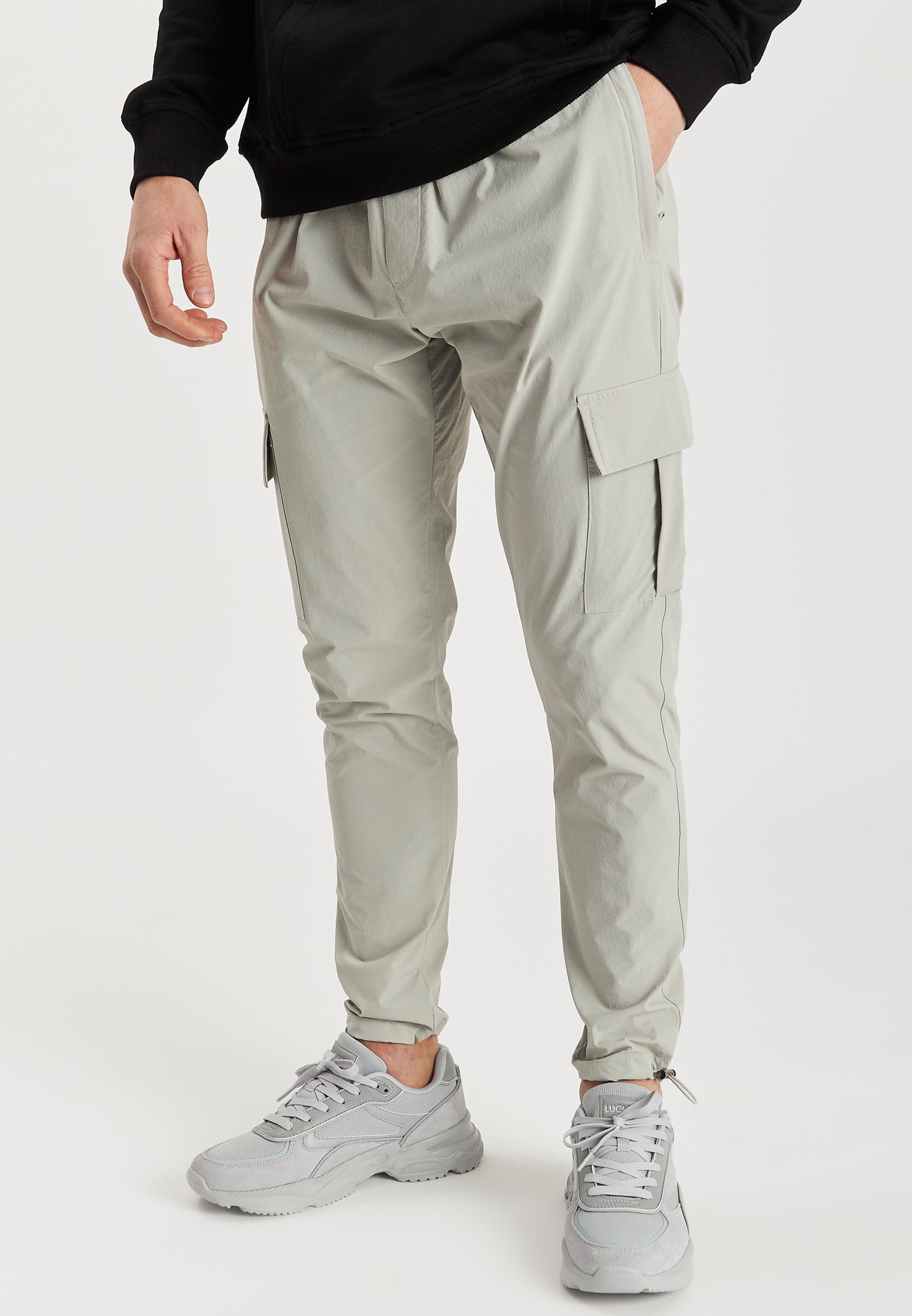 Front Pocket Nylon Cargo Pants