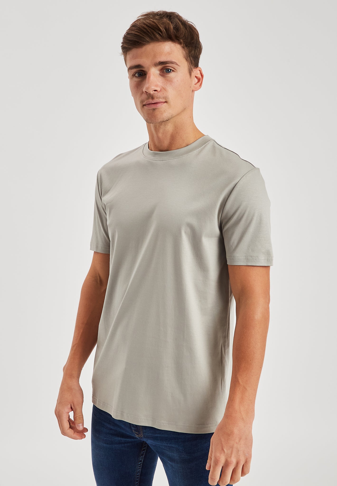 Stone Grey Luxury T-Shirt